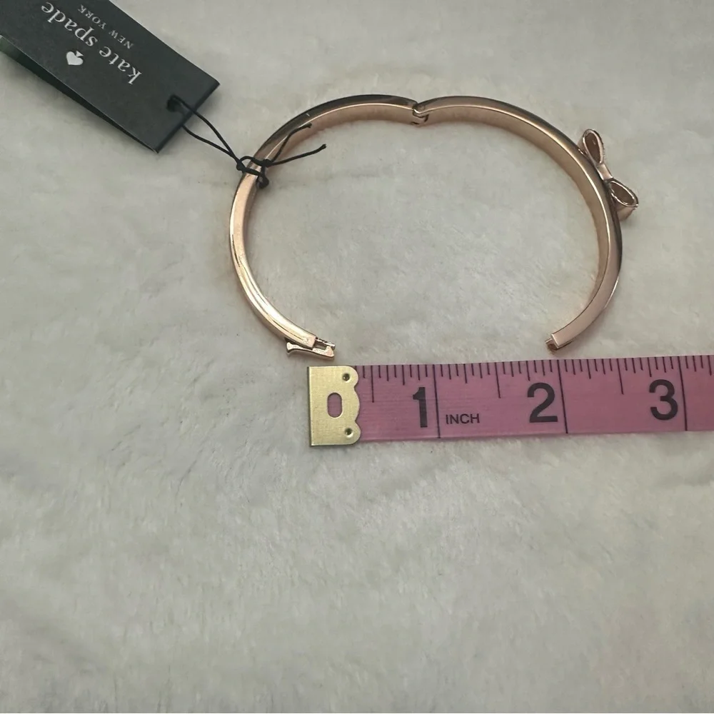 Kate Spade Rose Gold Bow Bracelet NWT - Picture 7 of 7
